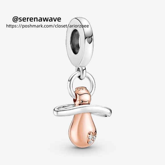 Pandora Baby Pacifier Dangle Charm - Picture 1 of 6